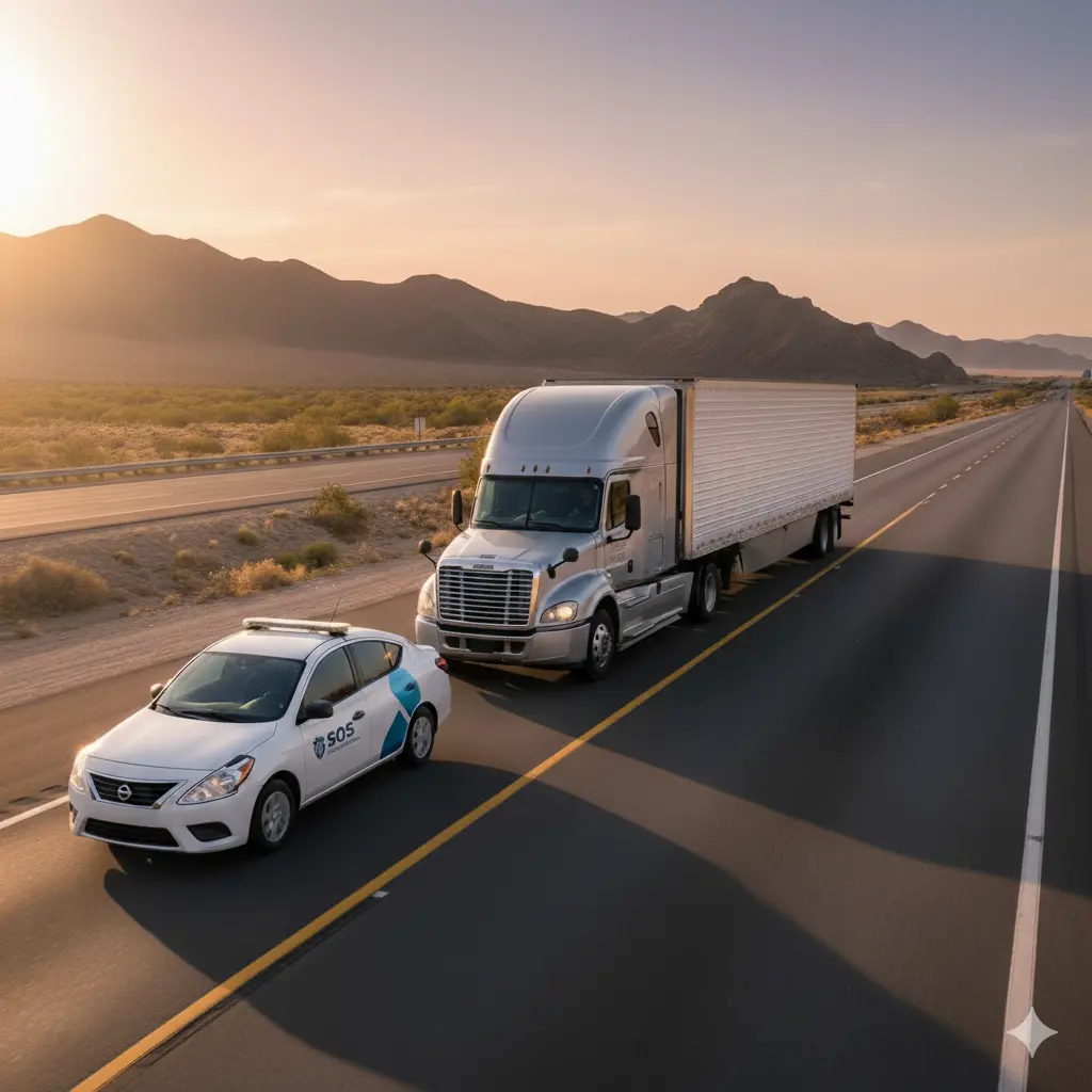 Vehículo de custodia en carretera